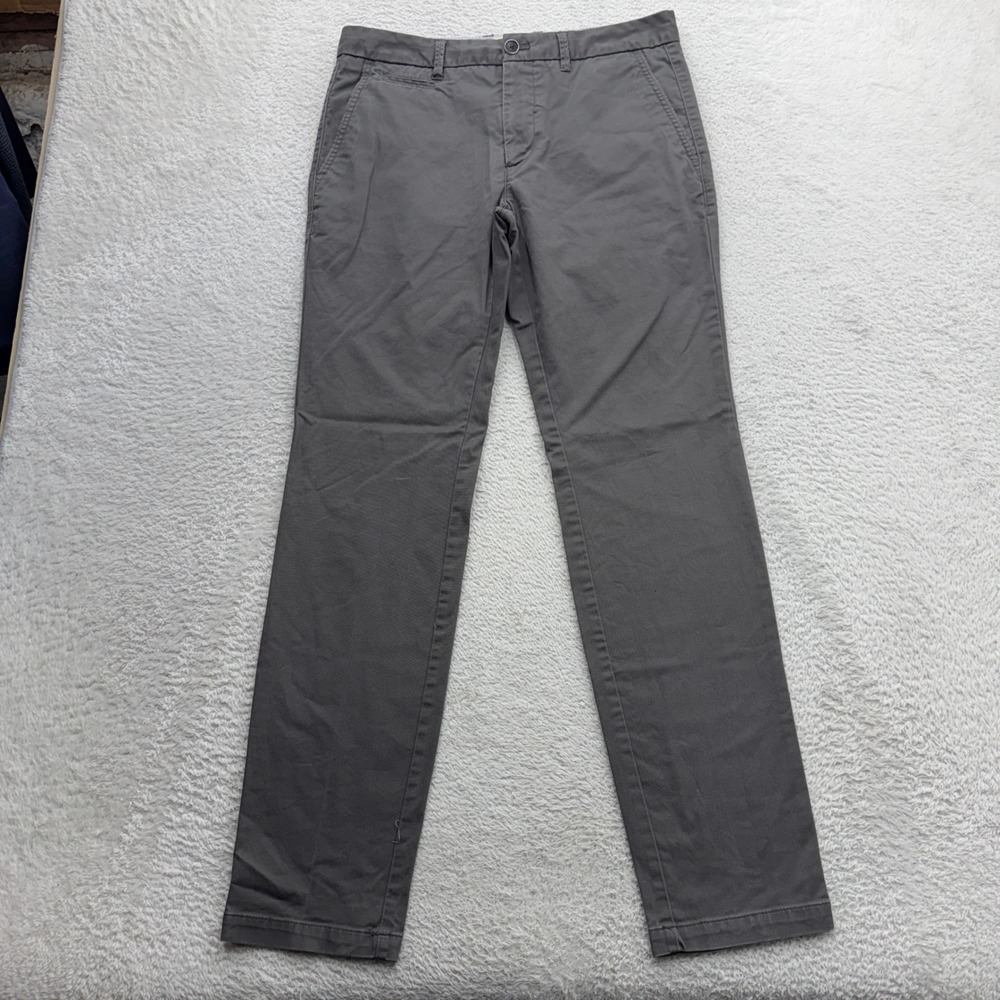 Perk Feel Good Chinos Mens 32x32 Charcoal Grey Slim Fit Stretch Cotton Pants